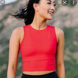 Zyia Active Crop Top Red